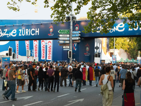UEFA EURO 2008, Public Viewing, Fan Zone Bellevue in Zürich