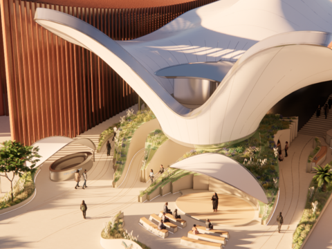 Kuwait Pavillon Rendering, Expo 2025 Osaka