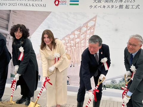 JP_2025_World_Expo_Osaka_Uzbekistan_Pavilion_Ground_Breaking_Ceremony_01