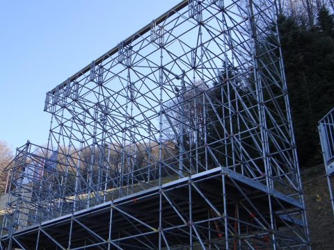 Bild: NÜSSLI realisiert die temporären Eventbauten für den FIS Alpinen Aki-Weltcup in Zagreb.