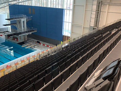 Design and build of temporary facilities (overlay) for the new Sandwell Aquatics Centre near Birmingham, UK