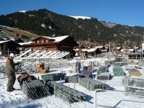 NUSSLI Event Infrastructure for the AUDI FIS Ski World Cup 2016 in Adelboden