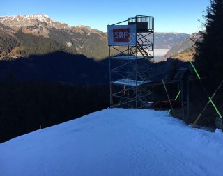 TV Turm für FIS Ski World Cup Lauberhorn, Wengen