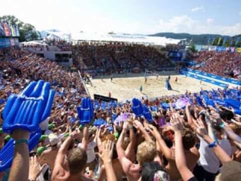 A1 Beach Volleyball Grand Slam Klagenfurt 2009; Foto: Bernhard Horst