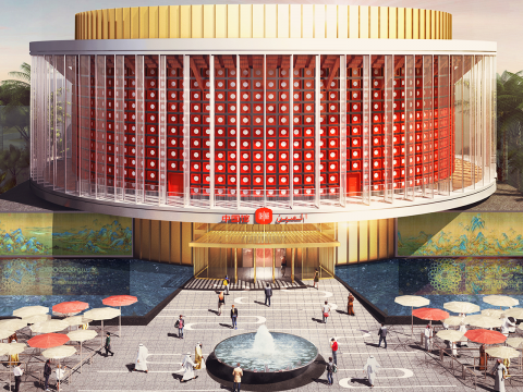 Der China-Pavillon «Light of China» auf der Expo 2020 in Dubai 