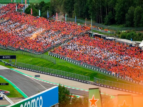 Image: For the Formula 1 Austrian Grand Prix in Spielberg, NUSSLI realized several grandstands, bridges, and an archway.