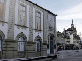 Temporary Theater Cube in Bern