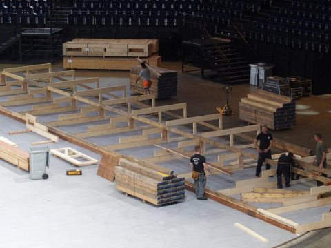 As the official stadium partner of the Hallenstadion Zürich indoor stadium, NUSSLI is building the VIP boxes for Match o