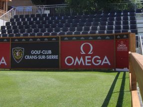 At the international Omega European Masters golf tournament, NÜSSLI built multiple grandstands for a total of 1,800 fans