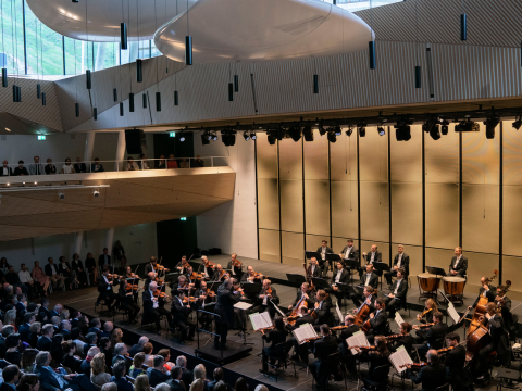Concierto inaugural con la Orquesta Filarmónica de Berlín, Sala de conciertos de Andermatt