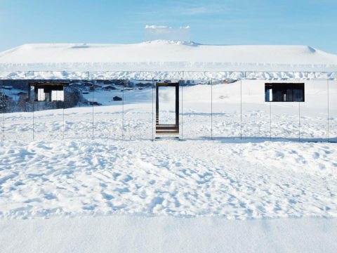 "Mirage Gstaad", a new site-specific outdoor sculpture by artist Doug Aitken