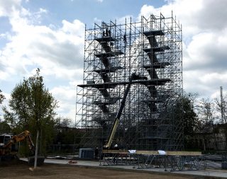 For the event, NUSSLI is constructing a 28-meter-tall Welcome Tower shaped like the Luther Bible.