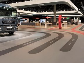 The MAN Truck & Bus exhibition stand at the IAA Commercial Vehicles 2018 International Motor Show in Hanover