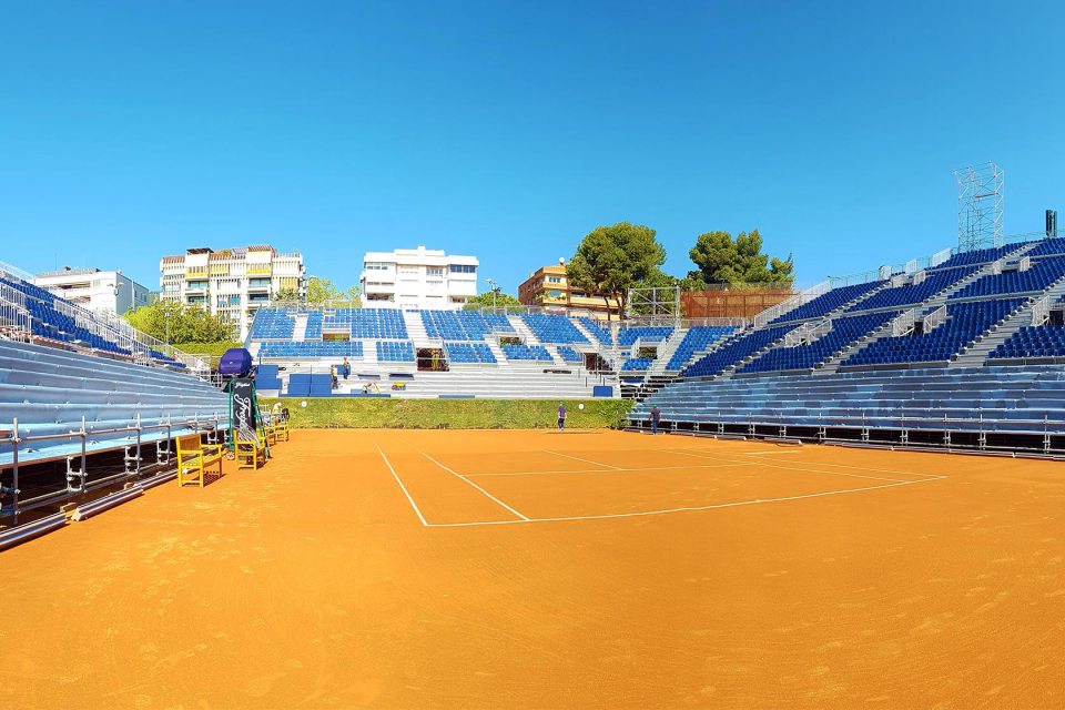 A Temporary Tennis Arena for the Barcelona Open Banc Sabadell