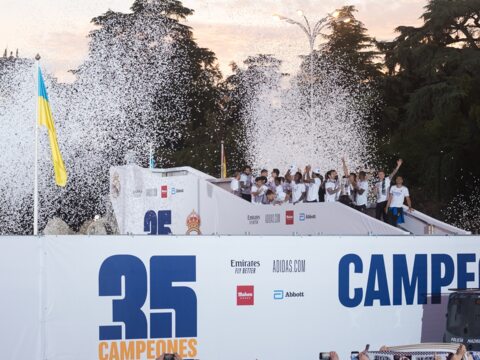 Spanish football champion celebration Real Madrid