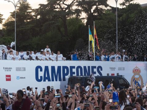 Spanish football champion celebration Real Madrid
