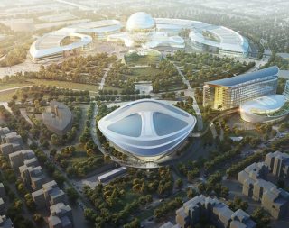 Das Expo-Gelände in Astana.