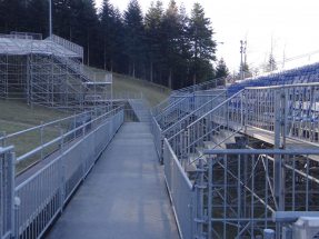 Picture: NUSSLI realized the temporary event structures for the FIS Alpine Ski World Cup in Zagreb.