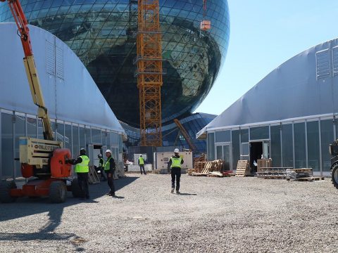 An der Expo Astana 2017 realisiert NÜSSLI die Ausstellungspavillons für China, United Kingdom, Shell, Air Astana und Vat