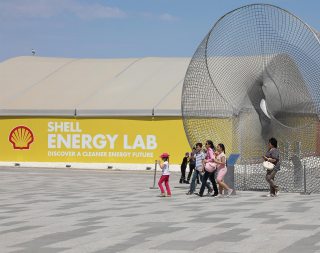 Picture: The Shell pavilion “Energy Lab. Discover a Cleaner Energy Future.” at Expo Astana 2017