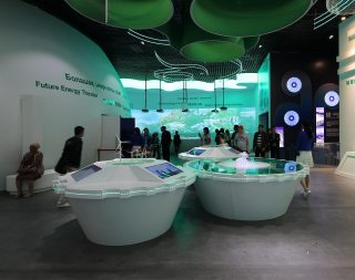 Bild: Der chinesische Pavillon "Energie der Zukunft, Grüne Seidenstrasse" auf der Expo Astana 2017