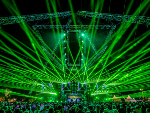 For NATURE ONE, event service provider NUSSLI built the stage for the centerpiece of the techno festival "OpenAirFloor"