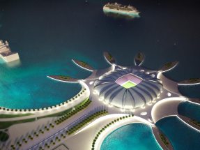 Rendering Port Doha (FIFA Fussball Weltmeisterschaft 2022, Kandidatur Katar)
