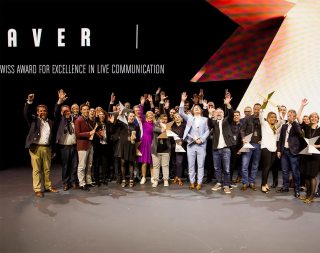 NUSSLI wins silver with the Theater Cube in Bern at the XAVER Award ceremony